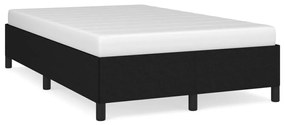 vidaXL Estrutura de cama sem colchão preto 120x190 cm tecido