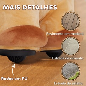 AIYAPLAY Cavalo Elétrico para Crianças de 18 a 36 Meses Cavalo de Brin