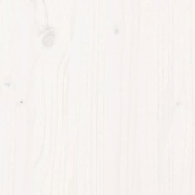 Banco de jardim 108x35x45 cm madeira de pinho maciça branco