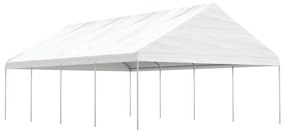 Tenda de Eventos com telhado 8,92x5,88x3,75 m polietileno branco