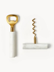 Abre-garrafas com pega em mármore Agata, conjunto de 2