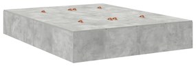 Cama de Armazenagem Cinza Concreto 160x200 cm