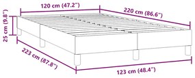 Estrutura de cama com colchão 120x220 cm veludo rosa