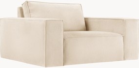 Poltrona em bombazina extra larga Carlo