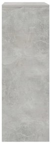 Aparador c/ 6 gavetas 50x34x96cm contraplacado cinzento cimento