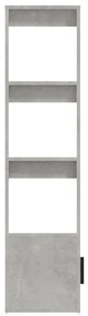 Aparador 80x30x119,5 cm derivados de madeira cinzento cimento