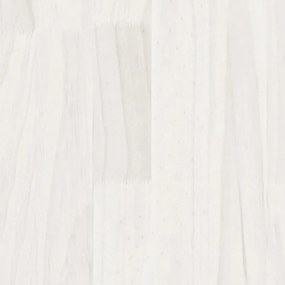 Estante alta 40x30x210 cm madeira de pinho maciça branco