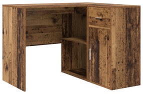 Escrivaninha de Canto Madeira Antiga 102x88x75 cm Madeira Engenheirada