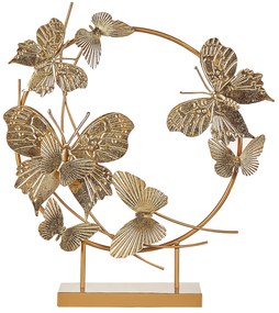 Figura decorativa em metal dourado 48 cm BERYLLIUM Beliani