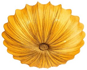Candeeiro de teto design dourado 60 cm 5 luzes - Plu Design