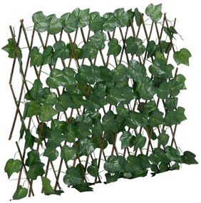  Treliça de videira artificial extensível 5 pcs 190x60 cm verde