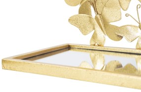 CONJUNTO 2 PRATELEIRAS PARA PAREDE 43X19,2X16,5 CM DOURADO
