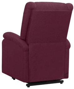 Poltrona elevatória de massagens tecido roxo