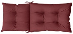 Almofadões cadeiras altas 2 pcs mesclado tecido vermelho tinto