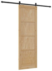 Porta Deslizante vidaXL com Conjunto de Acessórios 78x232 cm em Madeir
