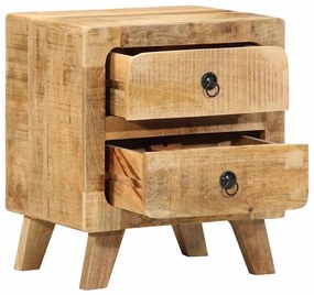 Mesas de cabeceira 2 pcs 40x32x46 cm mangueira áspera maciça