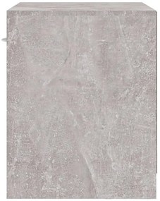 Mesas de cabeceira c/ gaveta 2 pcs cinzento cimento