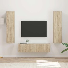 vidaXL Conjunto de móvel de TV 6 pcs Carvalho Sonoma