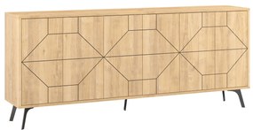 Estante Form – Nogueira e Branco – 90x132x32 cm