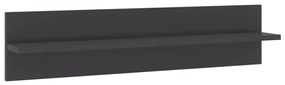 Estantes de parede 4pcs derivados de madeira cinza brilhante