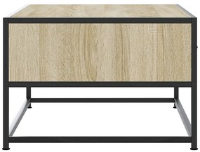 Mesa de centro 100x50x35cm deriv. madeira/metal carvalho sonoma