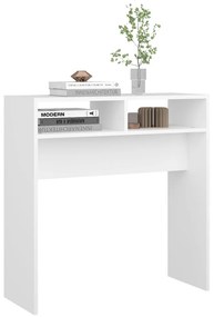 Mesa consola 78x30x80 cm derivados de madeira branco