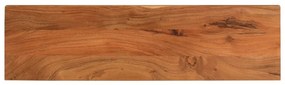 vidaXL Tampo de mesa retangular 100x20x2,5 cm madeira de acácia maciça