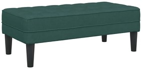 Conjunto de Sofá 2 peças com Almofadas Tecido Verde Escuro