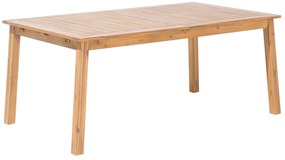 Conjunto de jardim de madeira de acácia 1 mesa, 8 cadeiras e 2 espreguiçadeiras CESANA Beliani