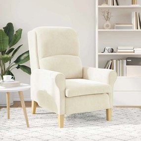 Poltrona Creme Creme Poltrona de tamanho padrão