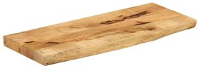 Tampo de mesa c/ borda viva 70x30x3,8cm mangueira áspera maciça