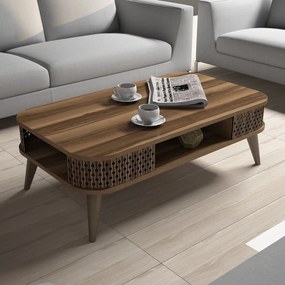 Mesa de Centro Eylül – Nogueira – 105x34,6x60 cm