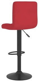 Bancos de bar 2 pcs tecido vermelho tinto