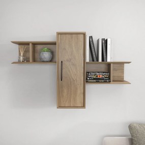 Prateleira de Parede Olida – Nogueira – 118,6 x 35 x 51,8 cm