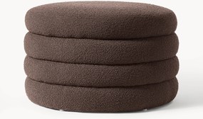 Pufe XL estofado em bouclé com arrumação Alto