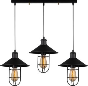 Candeeiro Ayazma – Preto – 94 x 24 cm