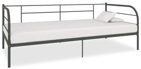 Estrutura sofá-cama 90x200 cm metal cinzento