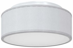 Luzes de Teto Montagem Embutida Cinza Ø 30 cm Tecido E27