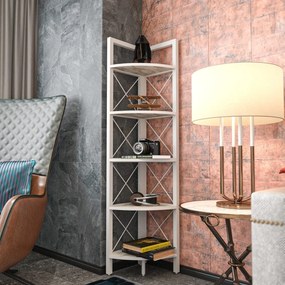 Estante Remo – Branco – 30,5 cm x 33 cm x 160 cm