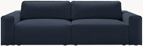 Sofá-cama em chenille com arrumação Victor (3 lugares), L 246 cm