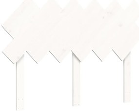 Cama sem colchão 120x200 cm madeira de pinho maciça branco