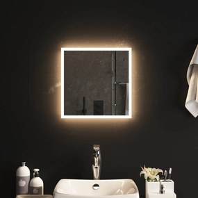 vidaXL Espelho de casa de banho com luzes LED 40x40 cm