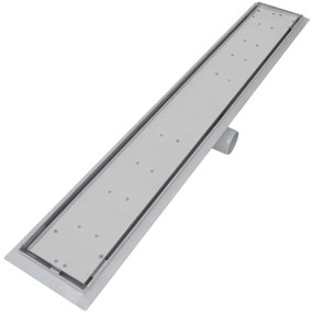 Dreno de chuveiro linear 2 pcs 830x140 mm aço inoxidável