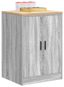 vidaXL Armário de arrumação de garagem cinzento sonoma 60x51x85 cm