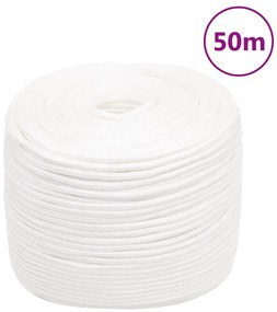 Corda de barco 6 mm 50 m polipropileno branco completo