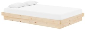 Estrutura de cama pequena casal 120x190 cm pinho maciço