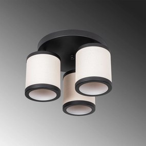 Candeeiro de Tecto Way – Preto e Branco – 40 x 40 x 22 cm