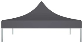 Teto para tenda de festas 2x2 m 270 g/m² antracite