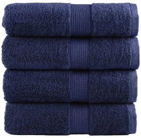 Toalhas mãos premium SOLUND 4pcs 30x30cm 600 g/m2 azul-marinho
