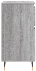 Aparadores 2 pcs 40x35x70 cm derivados madeira cinzento sonoma